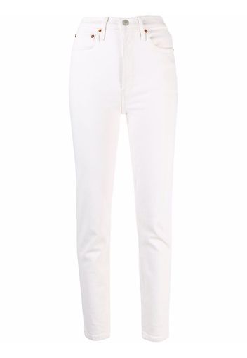 RE/DONE Jeans crop Comfort Stretch - Bianco
