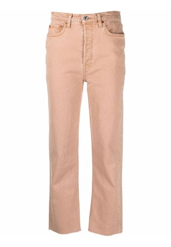 RE/DONE mid-rise straight-leg trousers - Toni neutri