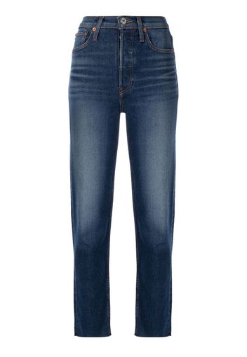 RE/DONE Stove Pipe high-rise jeans - Blu