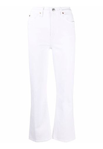 RE/DONE high-waisted straight leg jeans - Bianco