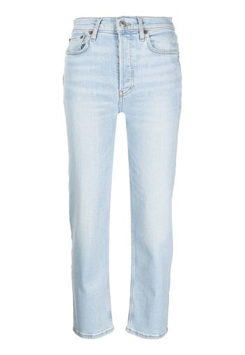 RE/DONE Jeans dritti a vita alta - Blu