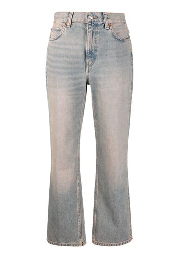 RE/DONE high-rise flared jeans - Blu