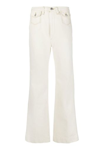 RE/DONE high-waisted flared-leg jeans - Toni neutri