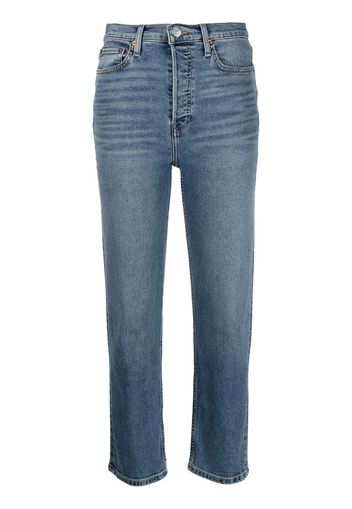 RE/DONE light-wash straight-leg jeans - Blu