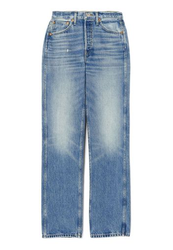 RE/DONE Jeans dritti a vita alta - Blu