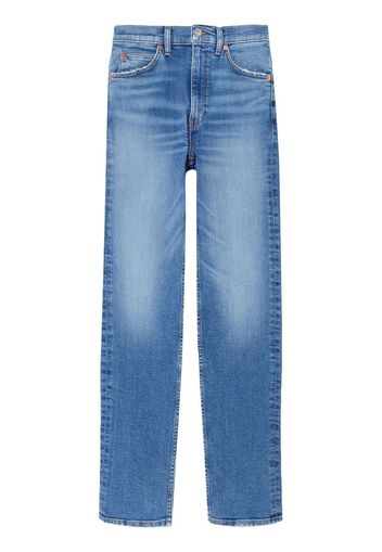 RE/DONE 70s bleached straight-leg jeans - Blu