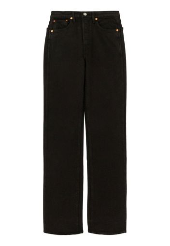 RE/DONE straight-leg high-rise jeans - Nero