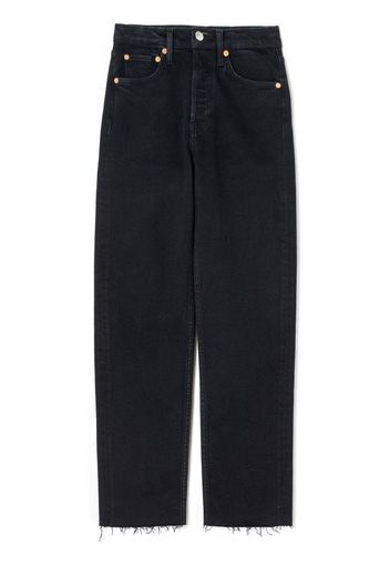 RE/DONE 70s Stove Pipe high-waisted jeans - Nero