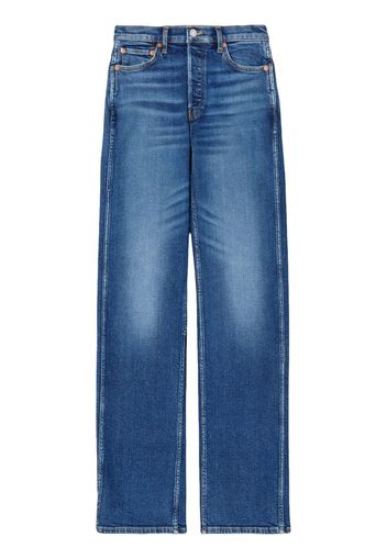 RE/DONE high-rise loose-cut jeans - Blu