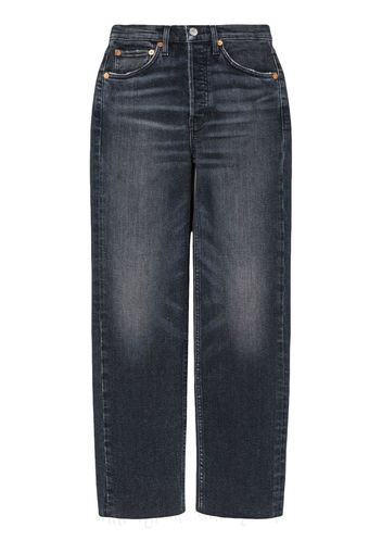 RE/DONE high-rise cropped jeans - Nero