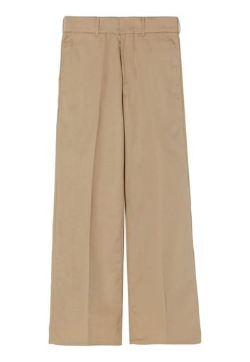 RE/DONE wide-leg cut trousers - Toni neutri