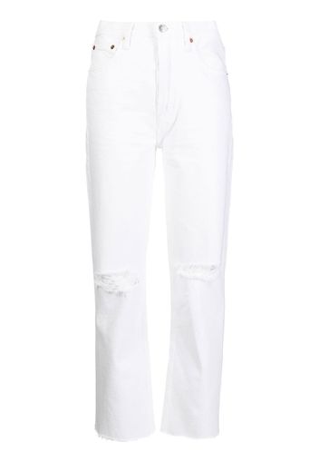 RE/DONE Stove Pipe high-rise jeans - Bianco