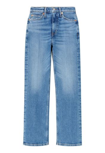 RE/DONE Jeans a vita alta svasati crop - Blu