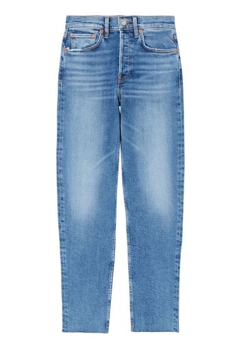 RE/DONE high-rise cropped jeans - Blu