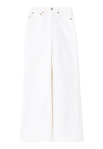 RE/DONE high-waist wide-leg jeans - Bianco