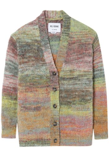 RE/DONE 90s space-dye alpaca cardigan - Multicolore