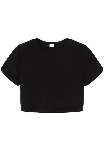 RE/DONE short-sleeve cropped T-shirt - Nero