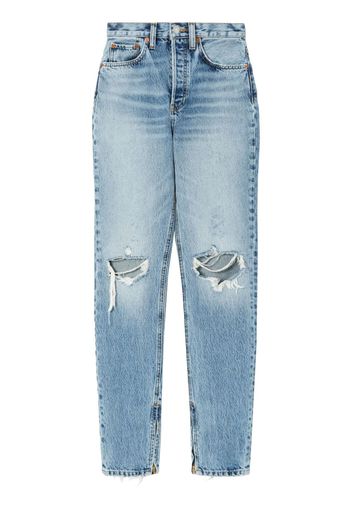 RE/DONE Super High Drainpipe jeans - Blu