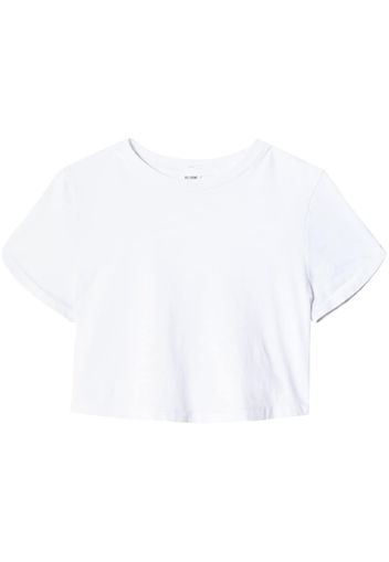 RE/DONE short-sleeve cropped T-shirt - Bianco