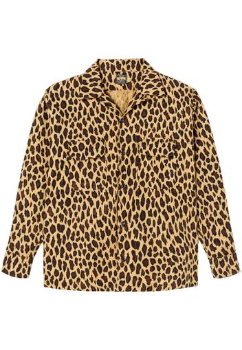 RE/DONE leopard-print long sleeves shirt - Giallo