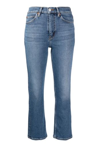 RE/DONE 70s straight-leg cropped jeans - Blu