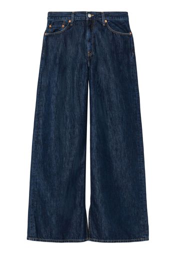 RE/DONE low-rise wide-leg jeans - Blu