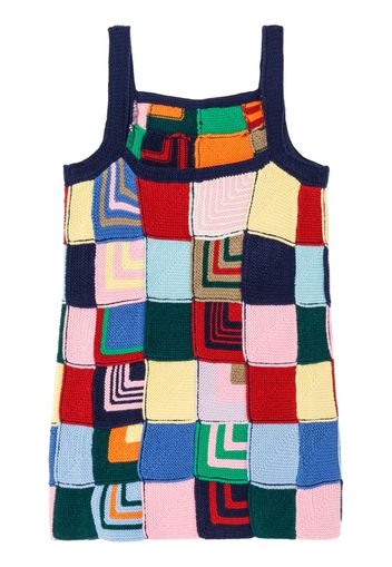 RE/DONE knitted patchwork dress - Multicolore