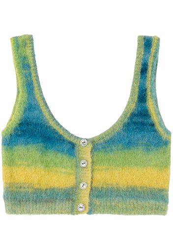 RE/DONE marl-knit cropped bra - Multicolore