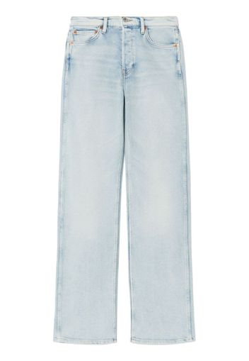 RE/DONE mid-rise wide-leg jeans - Blu