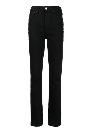 RE/DONE high-rise skinny boot jeans - Nero