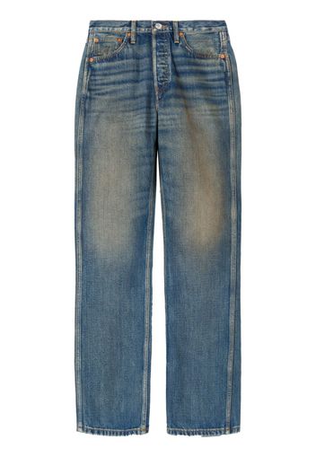 RE/DONE High Rise Loose faded jeans - Blu