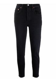 RE/DONE mid-rise cropped jeans - Nero