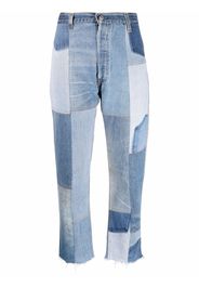 RE/DONE patchwork-panel jeans - Blu