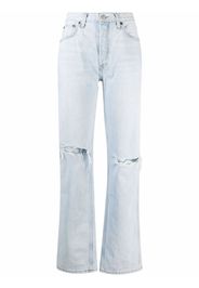 RE/DONE destroyed bleach jeans - Blu