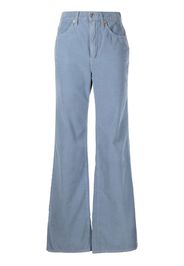 RE/DONE corduroy high-rise wide-leg trousers - Blu