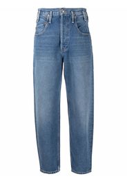 RE/DONE 70s high-waist tapered-leg jeans - Blu