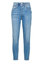 RE/DONE 90s high-rise skinny jeans - Blu