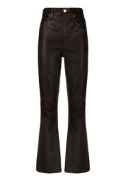 RE/DONE high-waisted flared trousers - Marrone