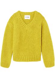 RE/DONE 50s V-neck alpaca-blend jumper - Giallo