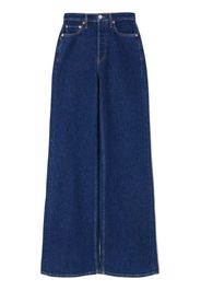 RE/DONE high-waisted wide-leg jeans - Blu