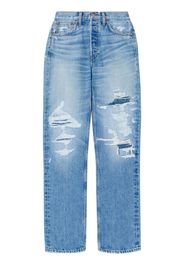 RE/DONE ripped-detail loose-fit jeans - Blu