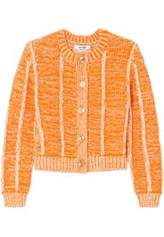 RE/DONE panelled-design cardigan - Arancione