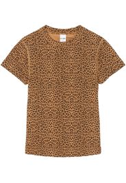 RE/DONE leopard-print cotton T-shirt - Marrone