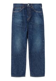 RE/DONE straight-leg washed-knee jeans - Blu