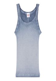 RE/DONE ombré-effect ribbed tank top - Blu