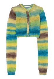 RE/DONE marl-knit cropped cardigan - Multicolore