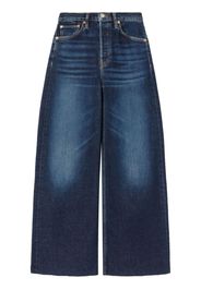RE/DONE high-rise wide-leg jeans - Blu