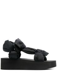 RED(V) strappy flatform sandals - Nero