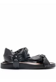 RED(V) Puffy Strap sandals - Nero