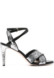 RED(V) 95mm glitter ankle-strap sandals - Grigio